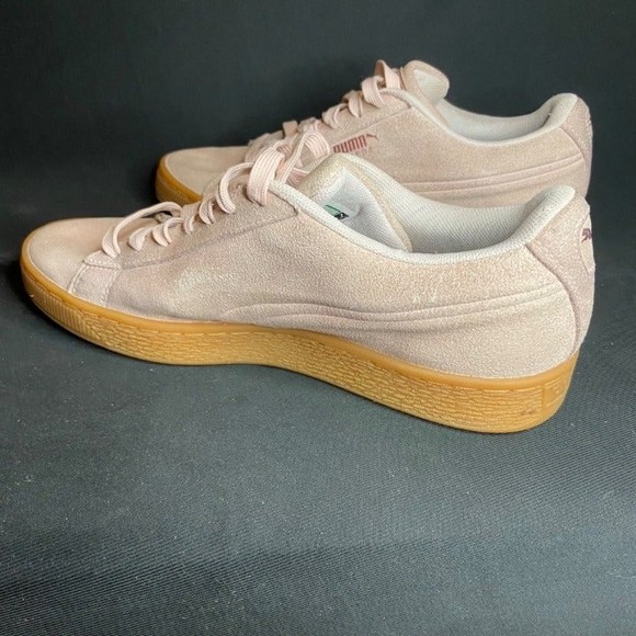 Puma Pink Suede Platform Jewel Gum Sole Size 8 - Picture 4 of 7